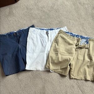 Tommy Bahama Men's Shorts - Light Blue and Tan